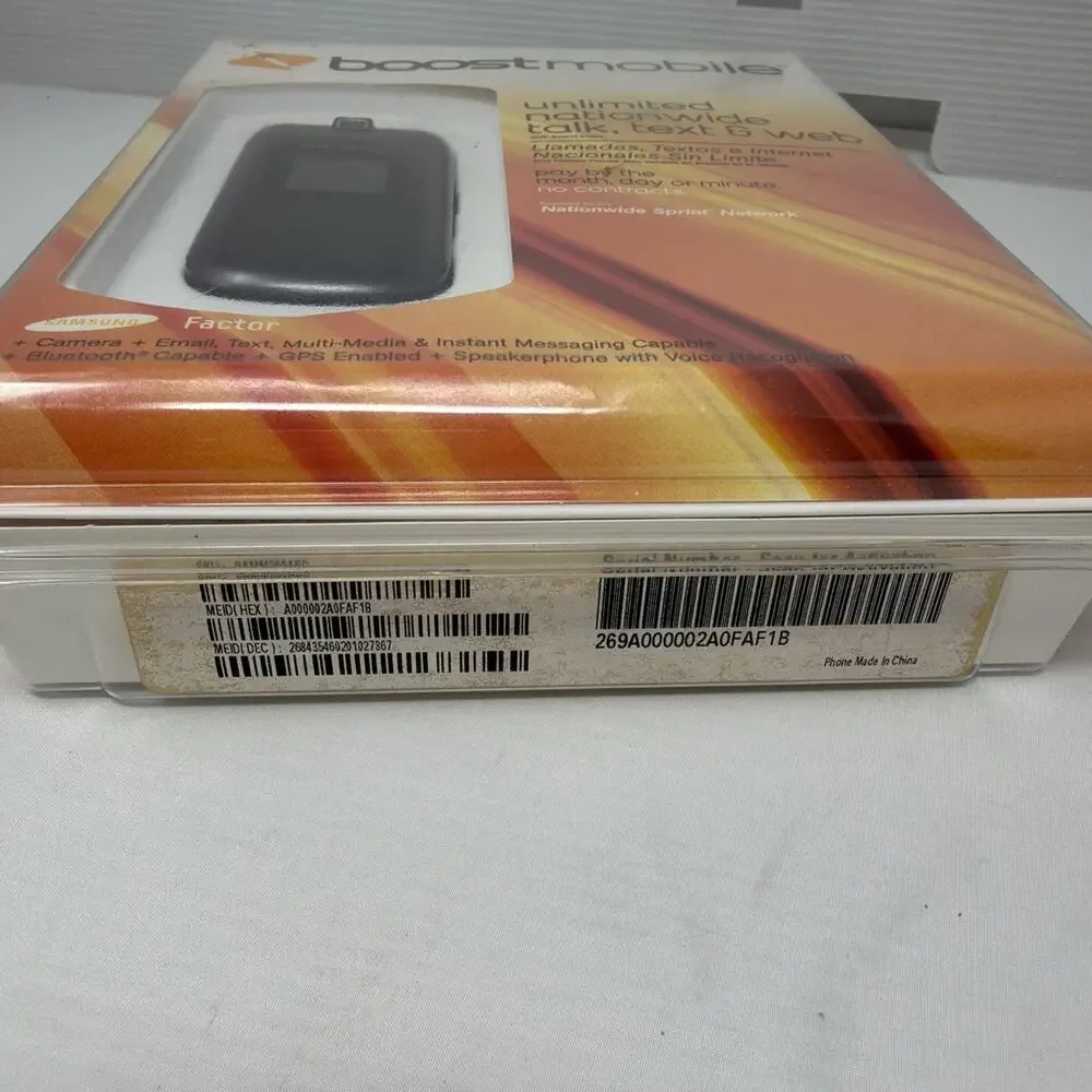 Samsung M260 Factor Boost Mobile Cell Phone Camera New Factory Sealed
